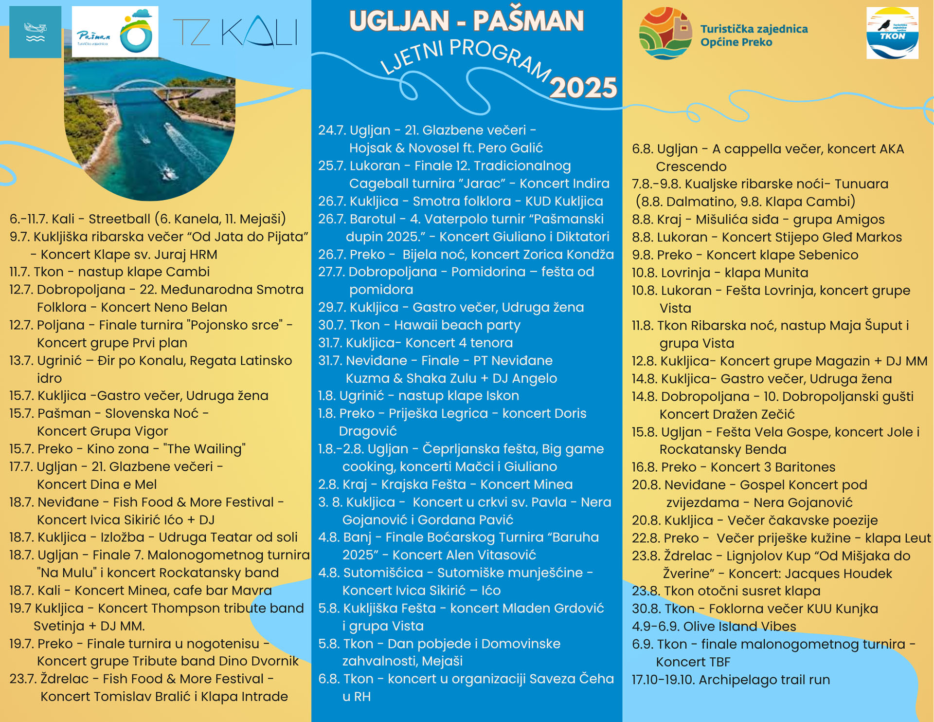 ljeto ugljan pasman 2025